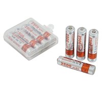 Star Power Rechargeable 4xAAA Batteries, 2500mAh, 1.2V | Daudzkārt Lādējamu Bateriju Akumulatoru Komplekts, 4 gab.