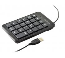 Cliptec Ciparu Tastatūra Klaviatūra Datoram Planšetei, Melna | Numeric Keypad Keyboard fo Tablet Phone Computer