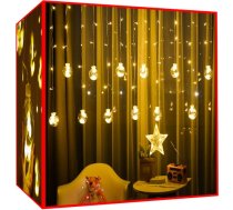 Gaismas aizkars Iso Trade 108 LED, Silti balts - light curtain, LED string lights, Christmas lights