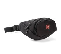 Skriešanas Vingrošanas Jostas Pleca Soma SWISSBAGS LUZERN 3L, Melna | Outdoor Travel Running Bumbag