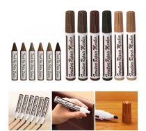 Vaska Krītiņu Marķieru Remonta Komplekts Mēbelēm Grīdām, 6 gab. | Wood Furniture Touch-Up Repair Markers Wax Sticks Set