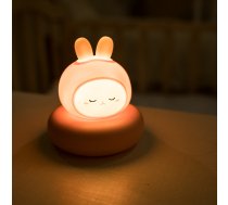 W-007 Nakts Bērnu LED Gaismas Lampa, Zaķis | Silicone Kid Night LED Light Lamp with 3 Modes