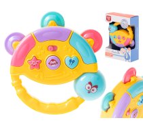 Bērnu Interaktīva Muzikāla Rotaļlieta Tamburīns, Dzeltens | Kids Interactive Musical Toy Tambourine