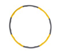 Sporta Saliekams Masāžas Vingrošanas Riņķis Stīpa Dzeltenā 85 cm| Folding Gymnastics Sport Massage Hula Hoop Exercise Ring Yellow