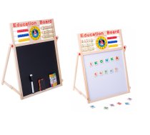 Bērnu Izglītojošs Abpusējs Magnētiskais Dēlis Tāfele 42x32,5 cm | Kids Educational Double-Sided Magnetic Board