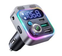 Joyroom JR-CL16 Automašīnas Lādētājs un Bluetooth Atskaņotājs, FM Raidītājs, Melns | Car charger & Bluetooth Player, FM Transmitter