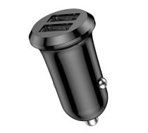 Vipfan C01 Quick Car Charger 2xUSB 12W, Black | Automašīnas Telefona Lādētājs