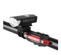 Forever Basic BLG-100 Velosipēda Priekšējais un Aizmugurējais LED Lukturis Gaisma USB | Bicycle Front and Rear Light