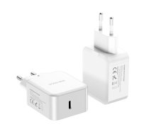 Dux Ducis C100 Wall Charger Adapter USB Type C PD 30W, White | Ātrās Uzlādes Sienas Lādētājs Adapteris