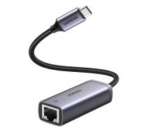 Ugreen USB Type C to RJ45 External Ethernet Network 1Gbps Conector Adapter, Grey | Interneta Kabelis Vads Adapteris
