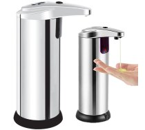 Bezkontakta automātiskais šķidro ziepju dozators ar kustības sensoru, 200 ml, sudraba - liquid soap dispensers