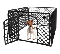 Saliekama manēža, sētiņa, būris kucēniem, kaķēniem utt., 90x90x60 cm | Playpen Arena Cage for Pets