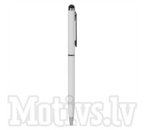 Capacitive Stylus Touch Pen for Apple iPhone iPad Samsung Galaxy Tab Huawei - White, irbulis stiluss ar pildspalvu, 13cm