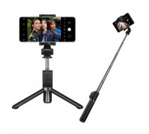 Huawei AF15 Pro Selfie Stick + Tripod Telescopic Stand with Bluetoot, Black | Selfija Nūja Statīvs ar Bezvadu Pulti