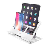 Borofone Desktop Bracket Table Holder for Smartphone Tablet, White | Galda Telefona Planšetes Turētājs Mājai Ofisam Darbam