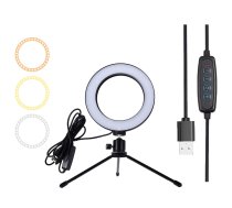 Gredzenveida Riņķa Lampas LED Gaismas Komplekts ar Statīvu / Tripodu | Ring Light Lamp with Tripod for Photo Video Tiktok Vlogging