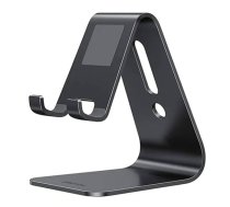 Omoton C1 Telefona Planšetdatora Galda Statīvs Turētājs, Melns | Desktop Phone Tablet Holder Stand