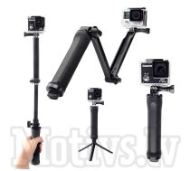 3-way Selfie Stick Grip Arm Tripod Monopod Stand Pole - Gopro / Sporta kameras kāts