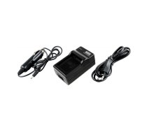 Battery Charger for GoPro HD Hero / Hero 2 AHDBT-002, AHDBT-001, ABPAK-001 + 12V Car Charger - akumulatora lādētajs