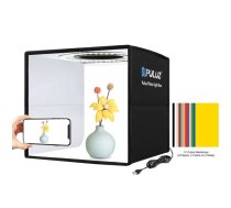 Puluz Portatīvā Studija Priekšmetu Bildēšanai Gaismas Kaste LED 25cm ar Foniem | Photo Studio Light Box LED