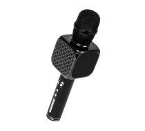 Bezvadu Karaoke Mikrofons ar Iebūvētu Skaļruni, Melns | Portable Karaoke Microphone Wireless Speaker for Kids, Black