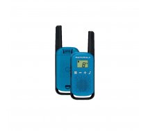 Motorola Talkabout Walkie Talkie T42 Twin-Pack, Blue | Rācija 2x Komplekts