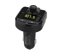 BT-36 Bluetooth FM Transmitter MP3 Car Charger 2x USB 1/3.6A, Black | FM modulators, Uzlādes Ierīce