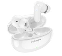 Borofone BW19 True Wireless Earphones TWS Bluetooth Stereo Earbuds, White | Bezvadu Austiņas ar Uzlādes Kasti