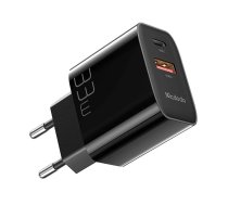 Mcdodo GaN Compact Wall Charger Adapter USB / USB Type C 33W, Black | Ātrās Uzlādes Ierīce Lādētājs Adapters