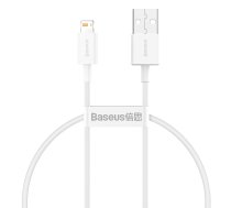 Baseus Superior USB uz Lightning kabelis 1.5m 2.4A, balts - Baseus cable, USB Lightning cable, iPhone charging wire
