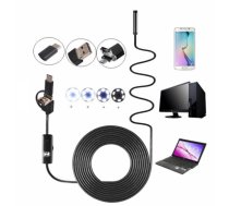 2 In 1 Smartphone USB Borescope Endoscope Inspection Camera 5m | Endoskops Kamera Zonde Micro USB un USB