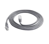 8C8P Flat Ethernet Patchcord Cable RJ45 2m, Gray | Interneta LAN Kabelis Vads