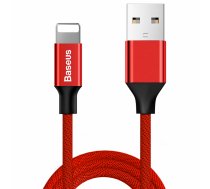 Baseus Yiven USB to Apple iPhone Lightning Cafule Data Charging Cable, 2A, 1.8m, Red | Lādētājvads Datu Pārraides Kabelis