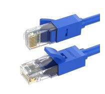 Ugreen Ethernet Patchcord Cable RJ45 Cat 6 UTP 1000Mbps 3m, Blue | Interneta Cabelis Vads