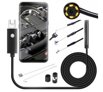 Smartphone Waterproof Borescope Endoscope Inspection Camera - 10m, USB, MicroUSB | Endoskops Kamera Zonde Viedtālrunim u.c.