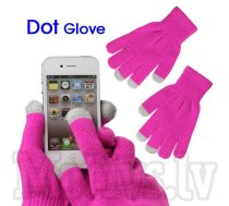 Capacitive Touch Screen Knitted Gloves for iPhone, Samsung, HTC, LG, Nokia, Sony Smartphones, rose - cimdi skārienjūtīgam ekrānam