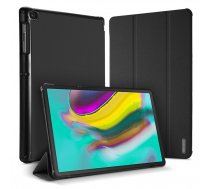 Vāks apvalks pārvalks priekš Samsung Galaxy Tab S5e SM-T720 | DUX DUCIS Tri-fold Cloth Texture Tablet Case - Black