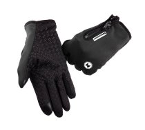 Wozinsky Universālie Ūdensnecaurlaidīgie Ziemas Cimdi ar Skārienjūtības Funkciju, Melns | Universal Sport Waterproof Winter Gloves - Touch Screen Compatible