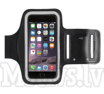 Skriešanas fitnesa sporta rokas aproce, izmērs M - melna | Sport Armband Case, Black