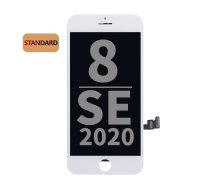Apple iPhone 8 / SE (2020) LCD + Touch Panel, White | Telefona Ekrāns / Displejs - Balts