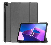 Lenovo Tab M10 (3rd Gen) (TB-328FU) Trifold Stand PU Leather Hard Protective Cover Case, Gray | Planšetes Vāciņš Maciņš Apvalks Grāmatiņa