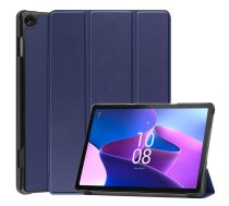 Lenovo Tab M10 (3rd Gen) (TB-328FU) Trifold Stand PU Leather Hard Protective Cover Case, Dark Blue | Planšetes Vāciņš Maciņš Apvalks Grāmatiņa