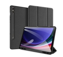 Samsung Galaxy Tab S9 FE 10.9'' (SM-X510 / X516B) DUX DUCIS Domo Tablet Cover Case, Black | Planšetes Vāciņš Maciņš Apvalks Grāmatiņa