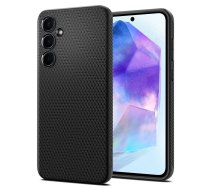 Samsung Galaxy A55 ( SM-A556B/DS ) Spigen Liquid Air TPU Case Cover, Black | Telefona Vāks Maks Apvalks Bampers
