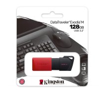 Kingston DataTraveler Exodia M zibatmiņa 128GB, Sarkana - kingston flash drive, usb drive 128gb, data storage