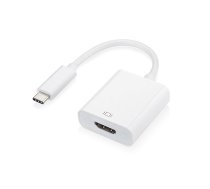 Type C to HDMI Cable Adapter 4K*2K, 0.25m, White | Audio Video Kabelis Pāreja Adapteris