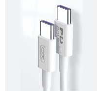 XO NB-Q190A USB Type C to USB Type C Data Charging Cable 60W, 1m, White | Lādētājvads Datu Pārraides Kabelis