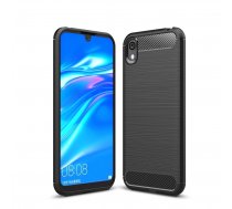 Maciņš vaciņš apvalks bamperis priekš Huawei Y5 (2019) / Honor 8S | Carbon Fibre Brushed TPU Back Case for Huawei Y5 (2019) / Honor 8S - Black