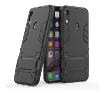 Maciņš vaciņš apvalks bamperis priekš Huawei Y6 / Y6 Prime 2019 | Cool Guard Kickstand PC + TPU Hybrid Phone Case for Huawei Y6 (2019) - Black