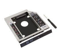 SATA III DVD-RW Bay Second HDD Caddy Adapter 12.7mm | Сietā diska adapteris DVD-dziņa vietā